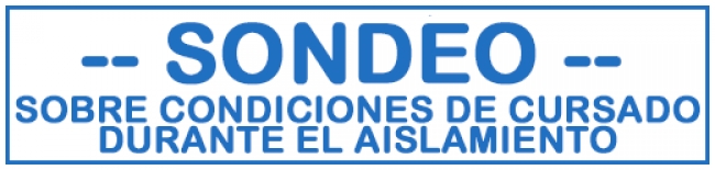 Sondeo sobre condiciones de cursado