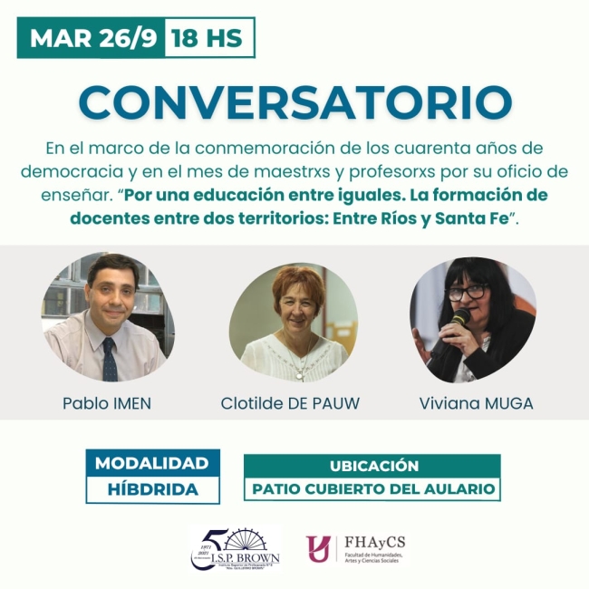 La formaci&oacute;n de docentes entre dos territorios