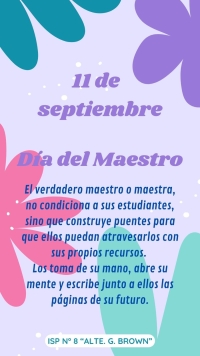 Feliz D&iacute;a a los maestros y maestras normales, profesores de educaci&oacute;n primaria e inicia