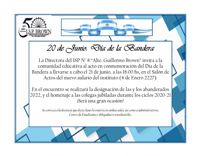 21 de junio. D&iacute;a de la Bandera