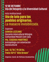 12 de octubre: D&iacute;a del Respeto a las Diversidad Cultural