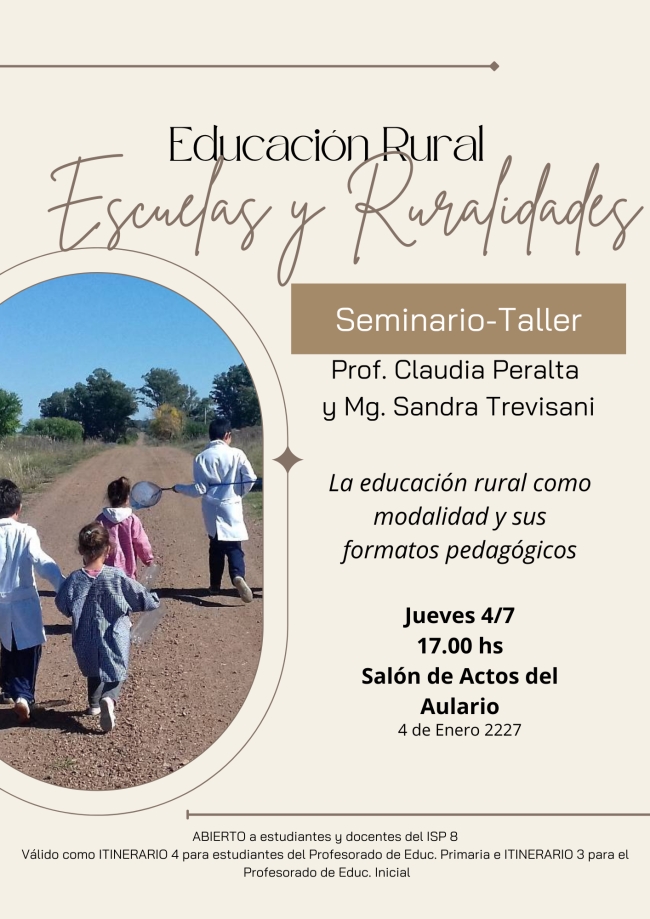 Educaci&oacute;n Rural: escuelas y ruralidades