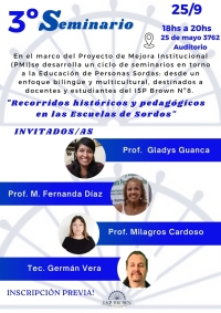 Recorridos históricos y pedagógicos en las Escuelas de Sordos