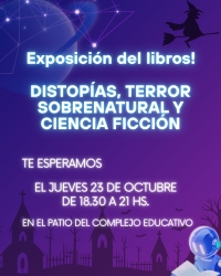 Exposición de libros de biblioteca