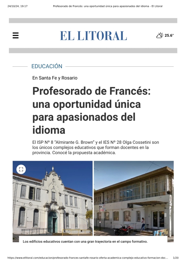 Profesorado de Franc&eacute;s