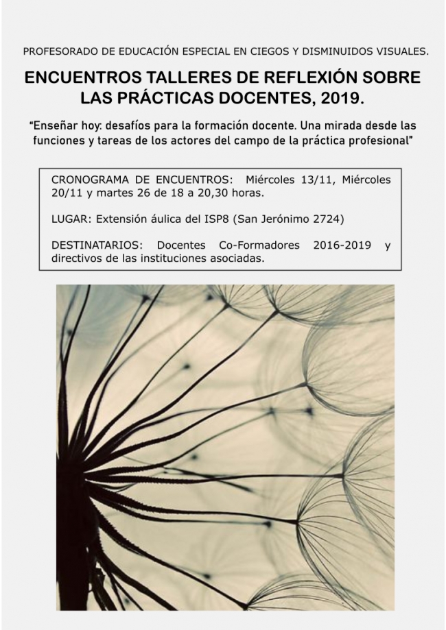 Coformadores del Profesorado de Educaci&oacute;n Especial con Orientaci&oacute;n en Ciegos